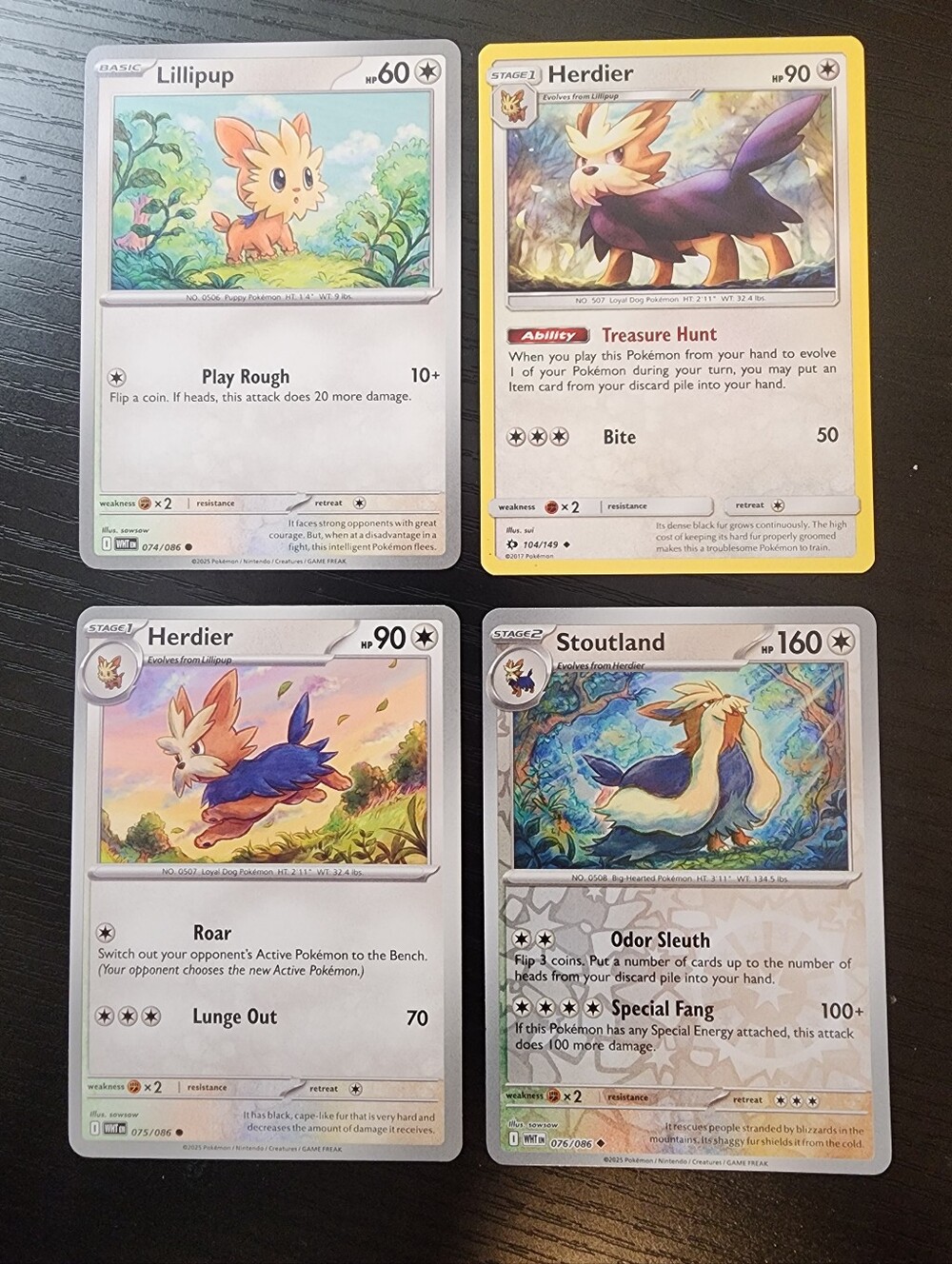 Pokemon Hoppip & Herdier Trading Card Bundle - Multicolor